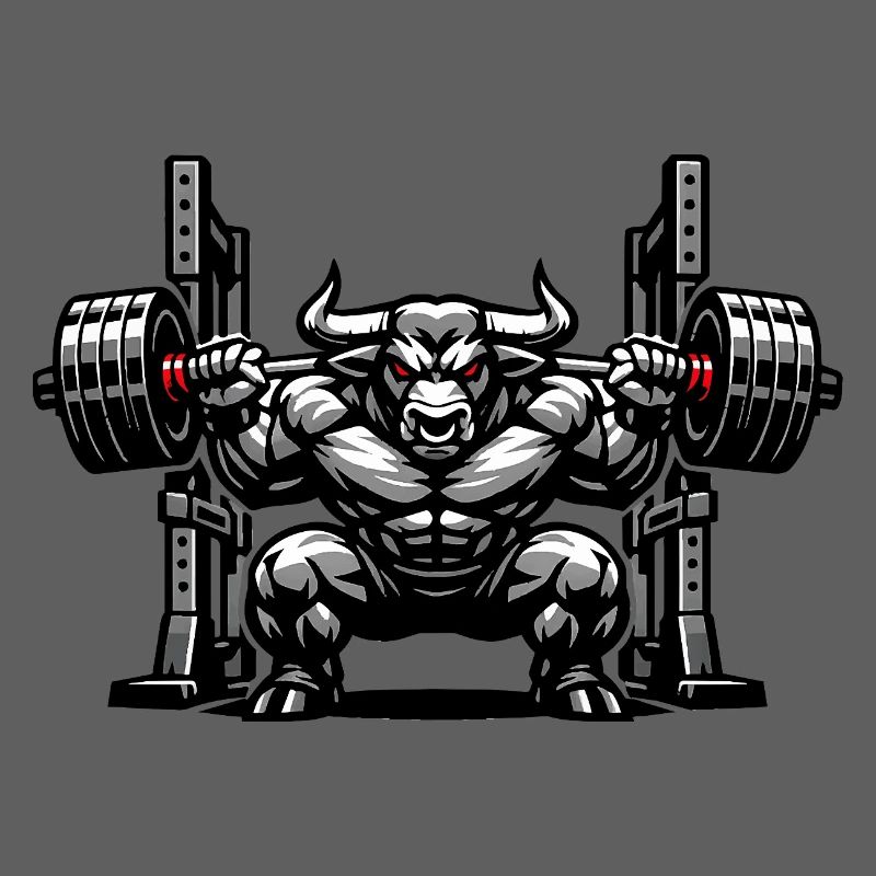 Halte en rack de squat taureau