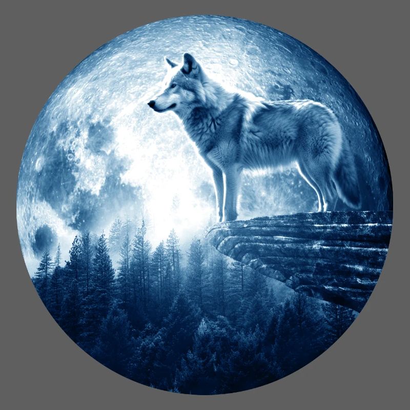 Wolf Howling Celestial EPIC Moon Forest Wolves