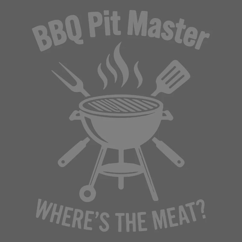 BBQ PIT MASTER WHERE'S THE MEAT Grill Graphic