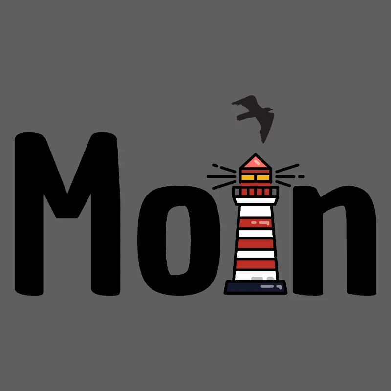 Moin Leuchtturm Möwe
