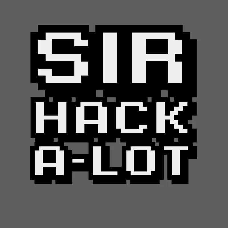Computer Hack and Pixel Art Sir Hack A Lot