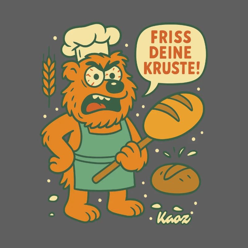 Wütender Bäcker Bär: Friss deine Kruste!