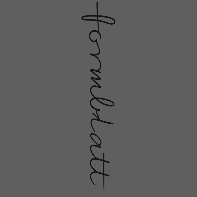 Calligraphic Vertical Font