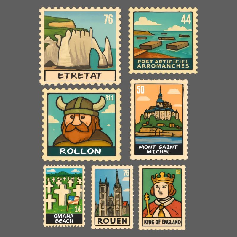 Stamps Normandy Monuments Geschichte D-Day Pride