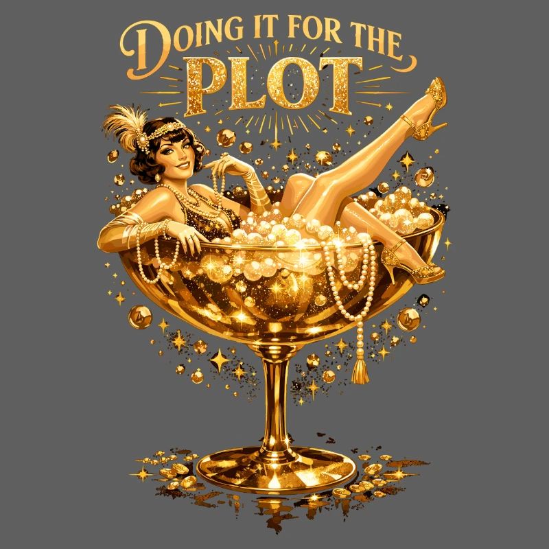 Golden Flapper: Doing it for the Plot Art