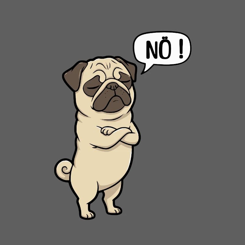 NÖ Pug Eigensinniger Mops-Charme