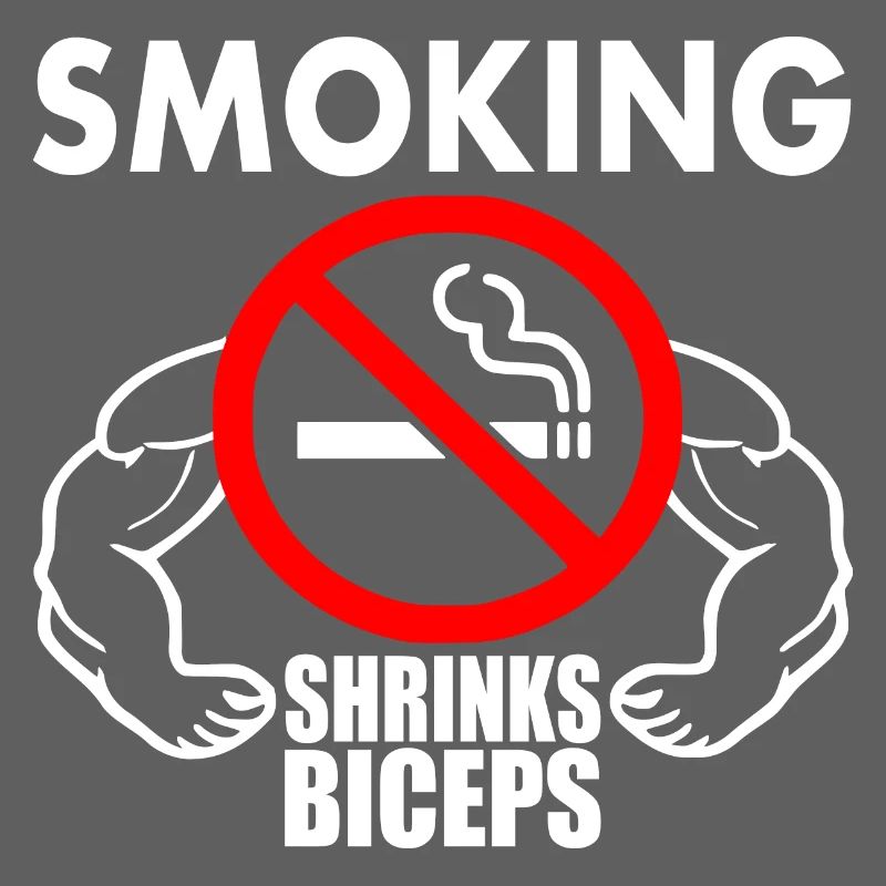 Smoking shrinks the biceps