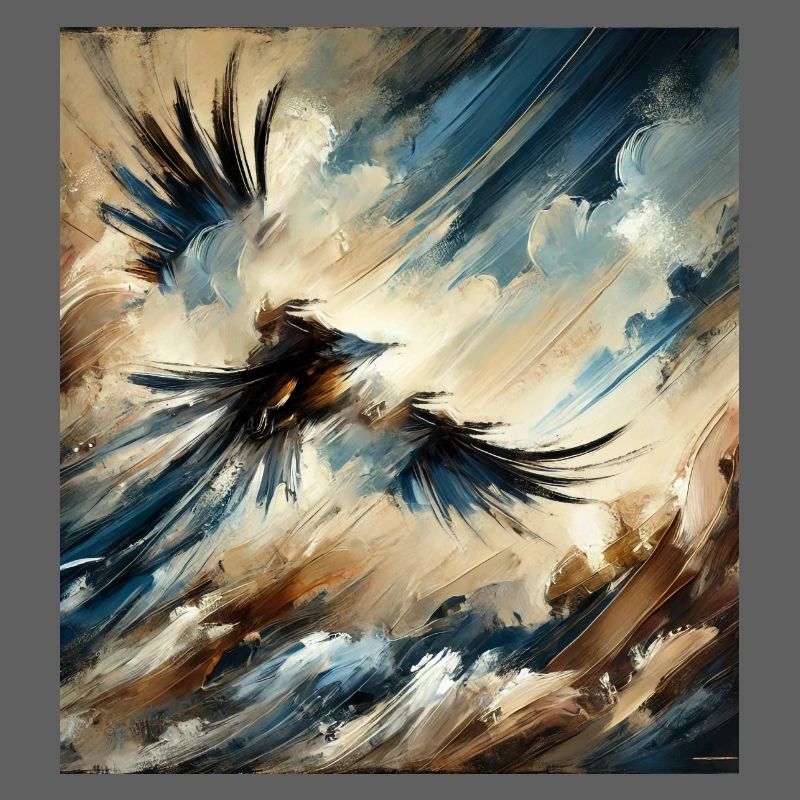 Abstract Eagle Flying