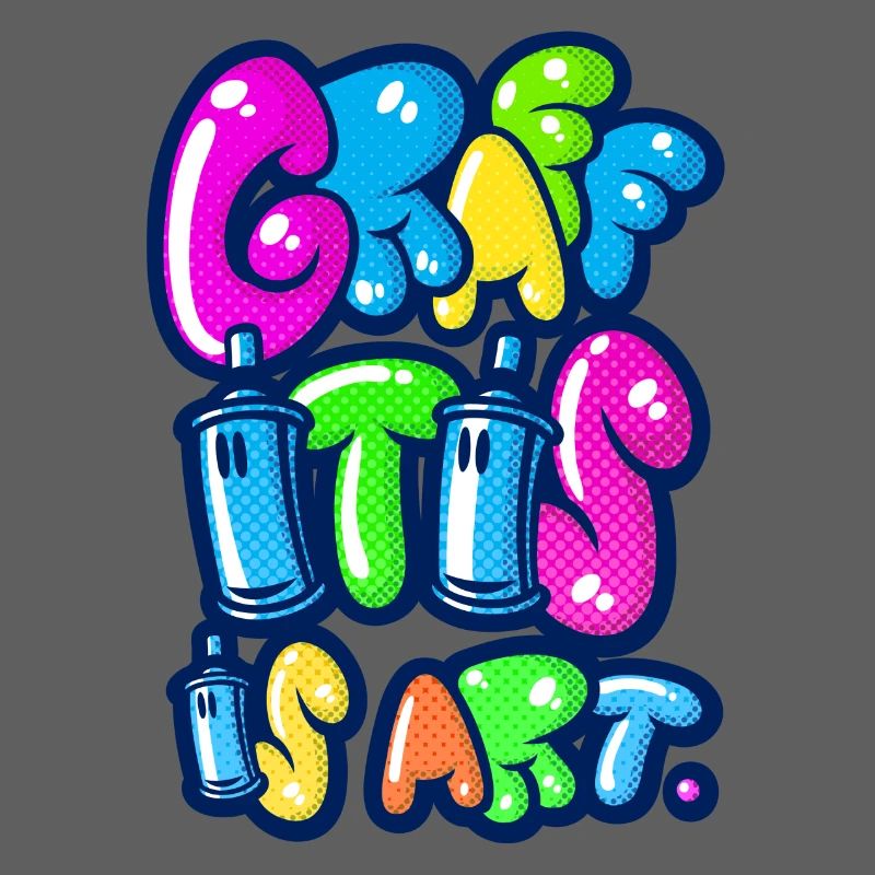 graffitis multicolors d'art