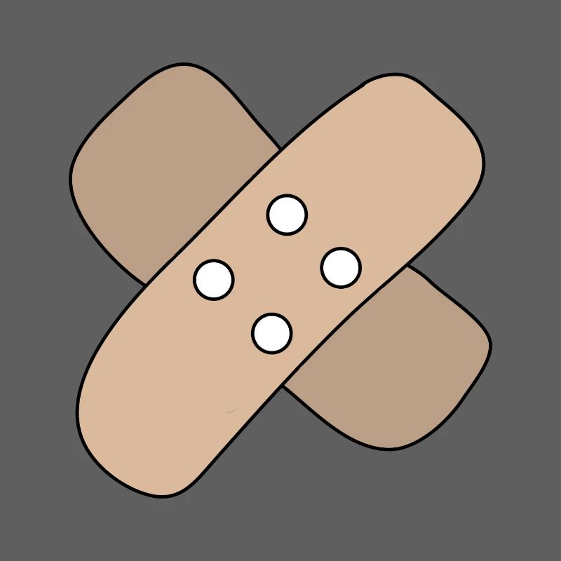 Patch, blessure, blessure, guérison, idée cadeau