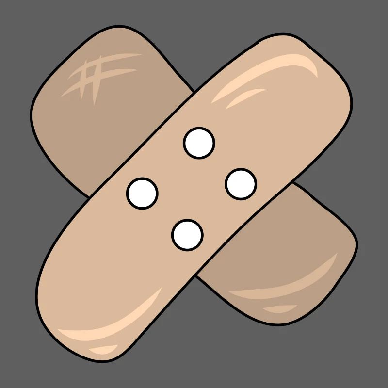 Patch, blessure, blessure, guérison, idée cadeau