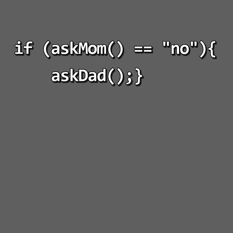 Si IF mère père nerd programmeur de code source