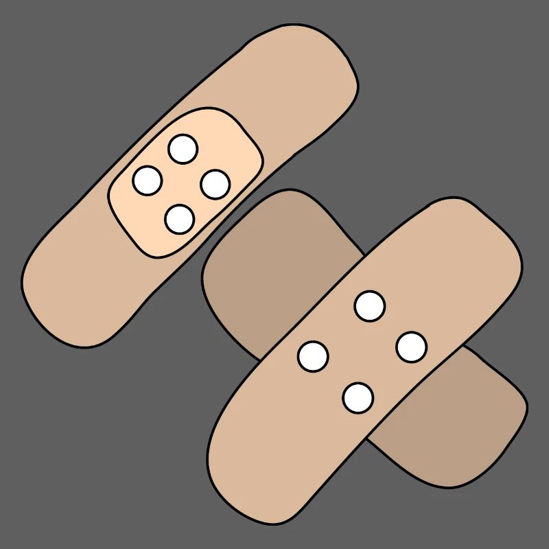 Patch, blessure, blessure, guérison, idée cadeau