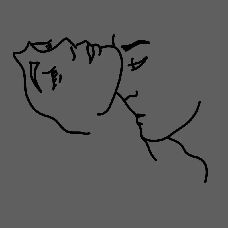 Baiser l'amour du cou