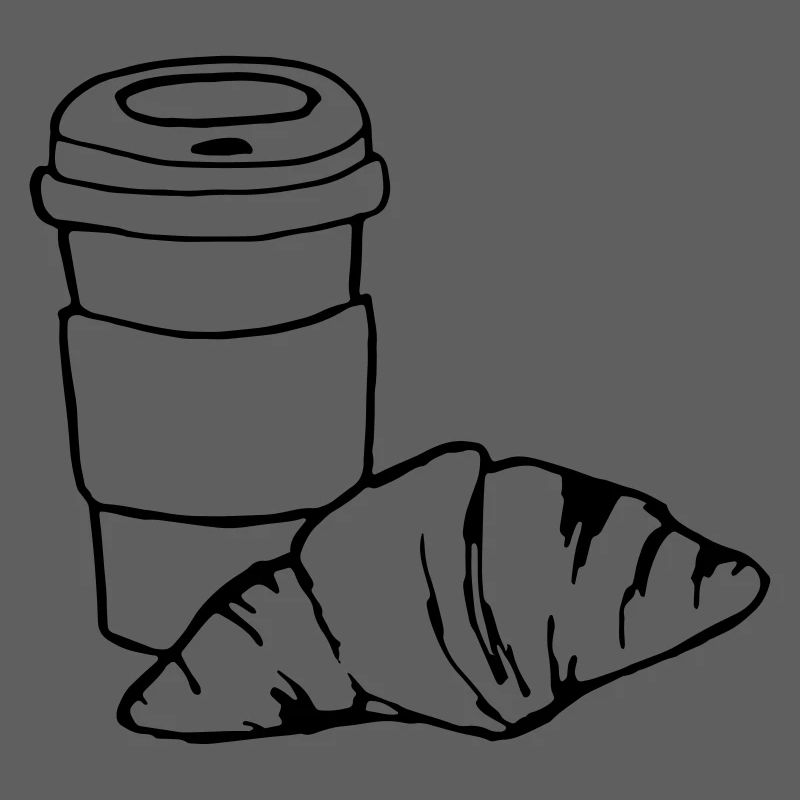 Croissant Coffee Breakfast Gift Idea