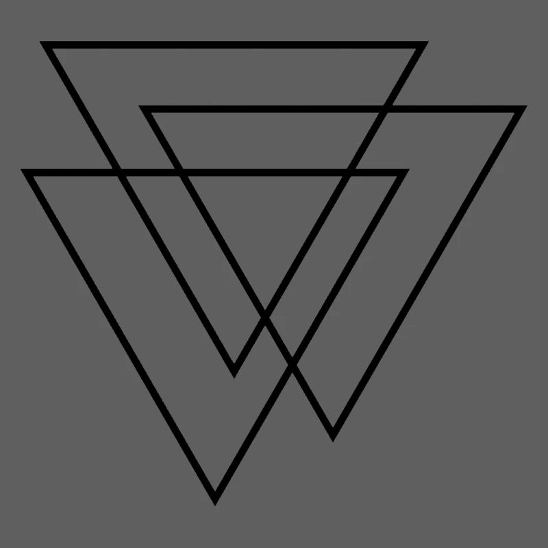 3D Triangles - Three Triangles - Three Triangles Design