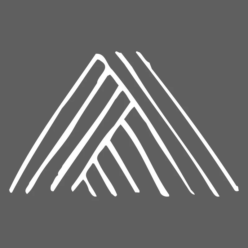 Logo triangle - Montagnes (vectorgraphique)