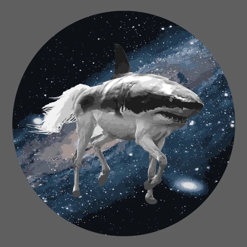 Cheval de requin dans l'espace