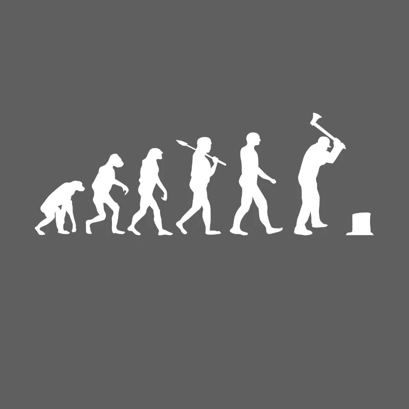 Lumberjack T-Shirt · Evolution · Tool · Ax