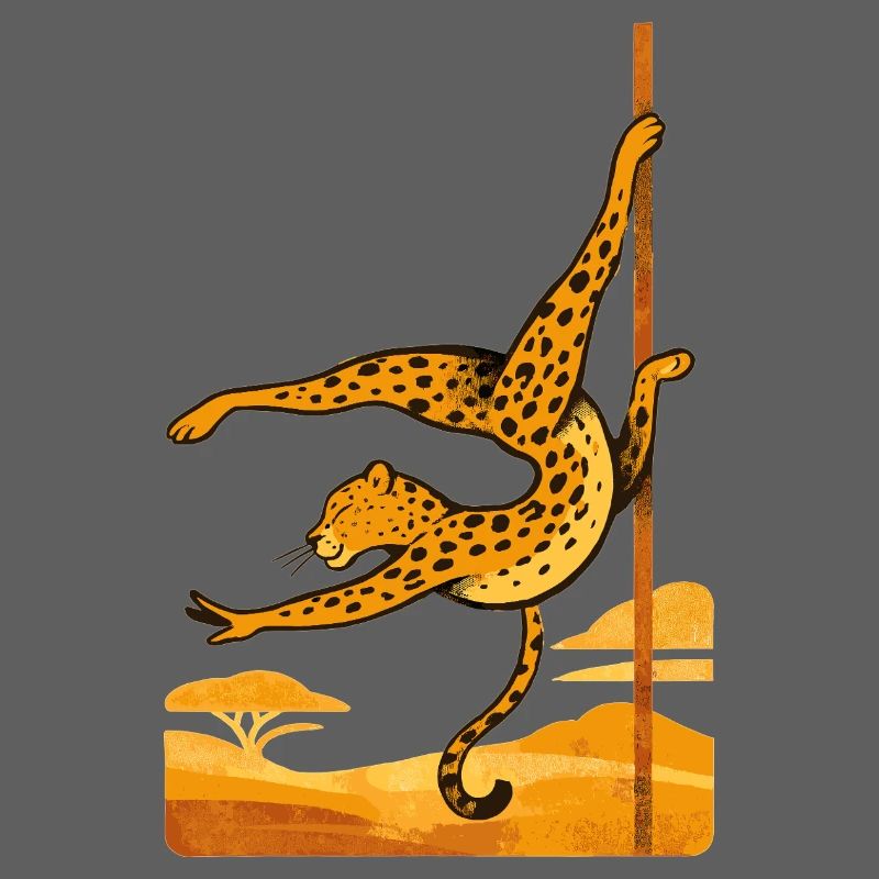 Pole dance Léopard Pole Dancer Cadeau