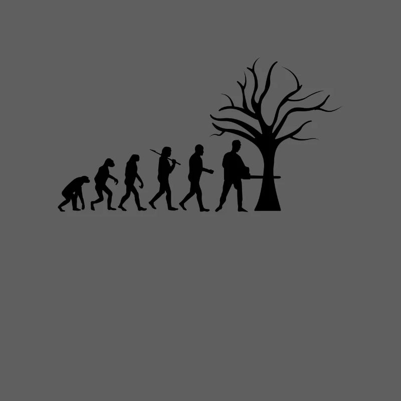 Forstwirt Tshirt Evolution lustiges Geschenk