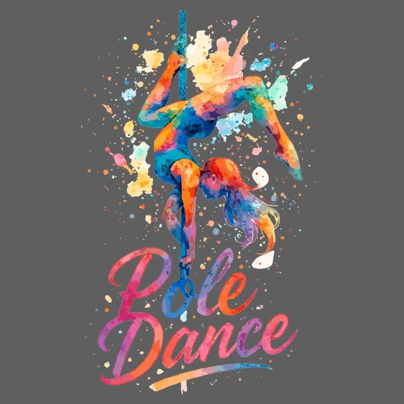 Pole Dance Pole Dancer Aquarelle Couleur Cadeau