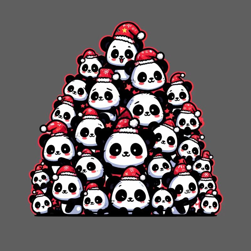 Panda Arbre de Noël mignon