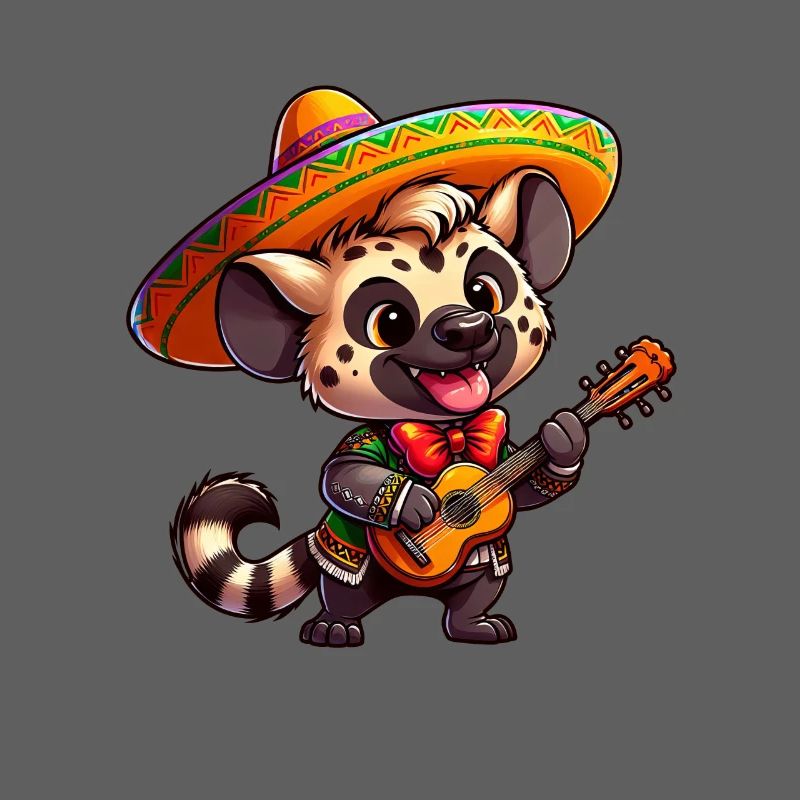 Cinco de Mayo Hyäne Giraffe Mariachi