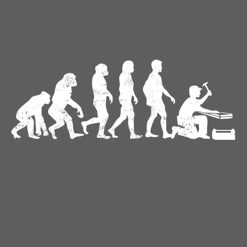 Zimmermann evolution geschenk beruf handwerker