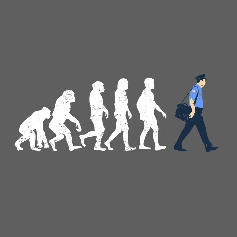 Postbote Evolution geschenk job beruf post brief