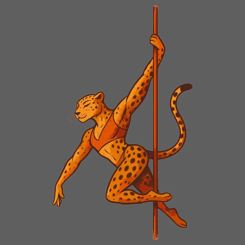 Pole Dance Leopard Pole Dancer Gift
