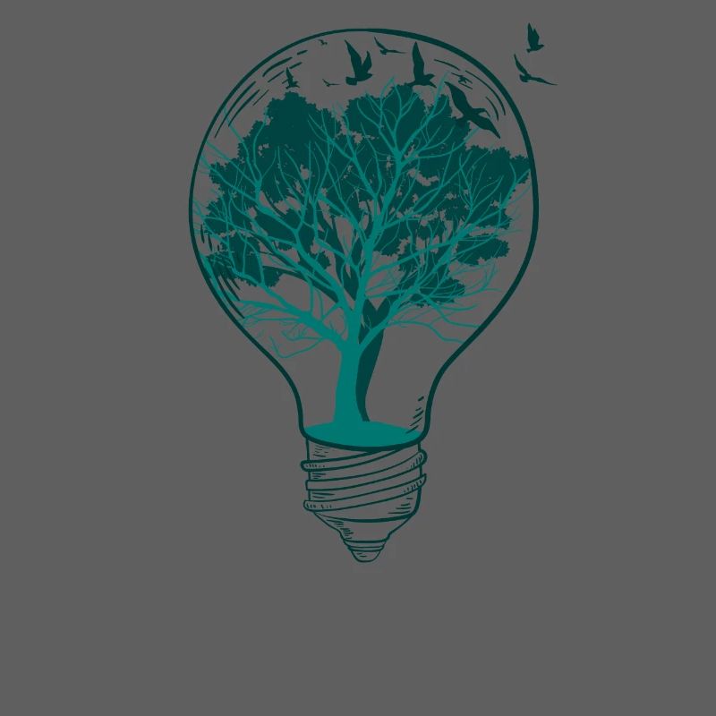 Lightbulb nature tree