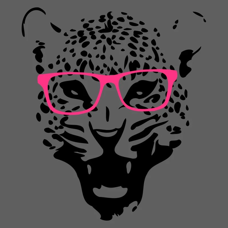 Leopard Nerd Brille 2c