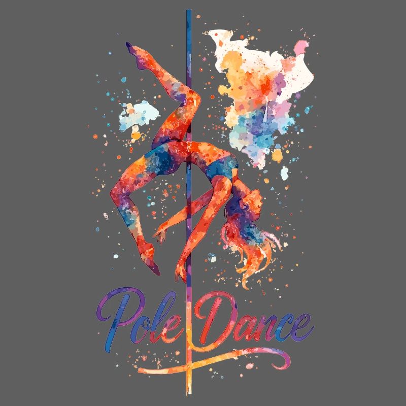 Pole Dance Pole Dancer Aquarelle Couleur Cadeau