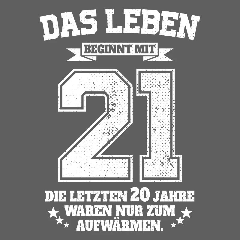 21. Geburtstag Geschenk Das Leben Beginnt Mit 21