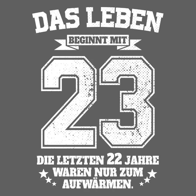 23. Geburtstag Geschenk Das Leben Beginnt Mit 23