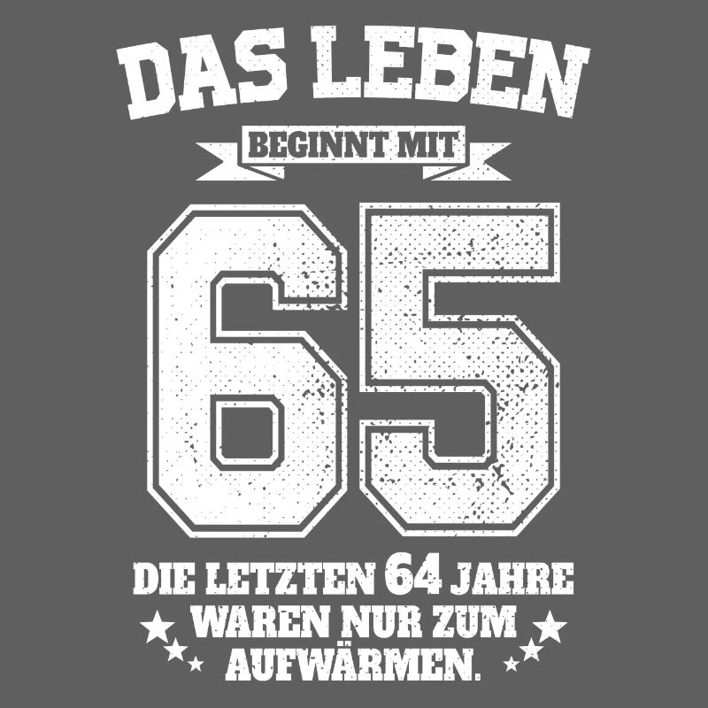 65. Geburtstag Geschenk Das Leben Beginnt Mit 65