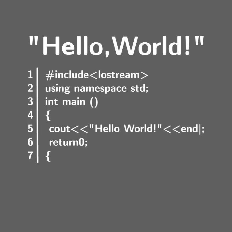 Hello World Program - Programmer T-Shirt