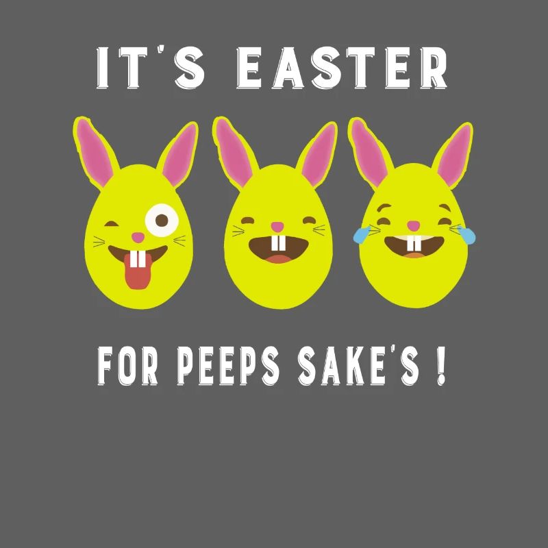 Emoji Bunny Eggs It's Easter For Peeps Sake