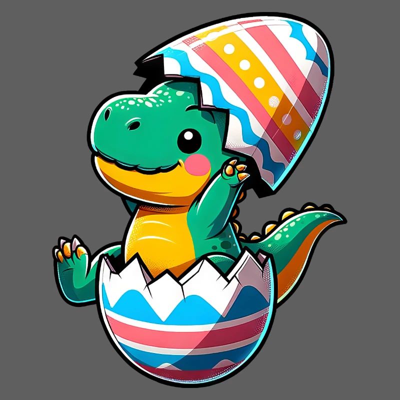 T-Rex Dino as Easter Egg, Clumsy Eggshells
