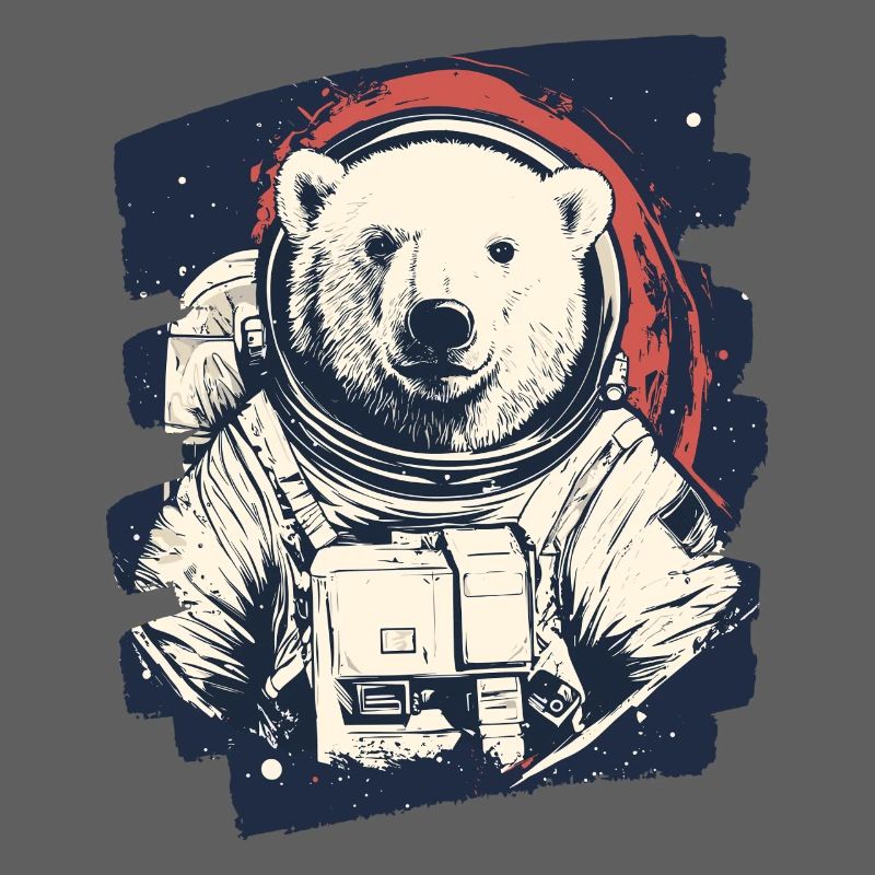 Eisbär Astronaut