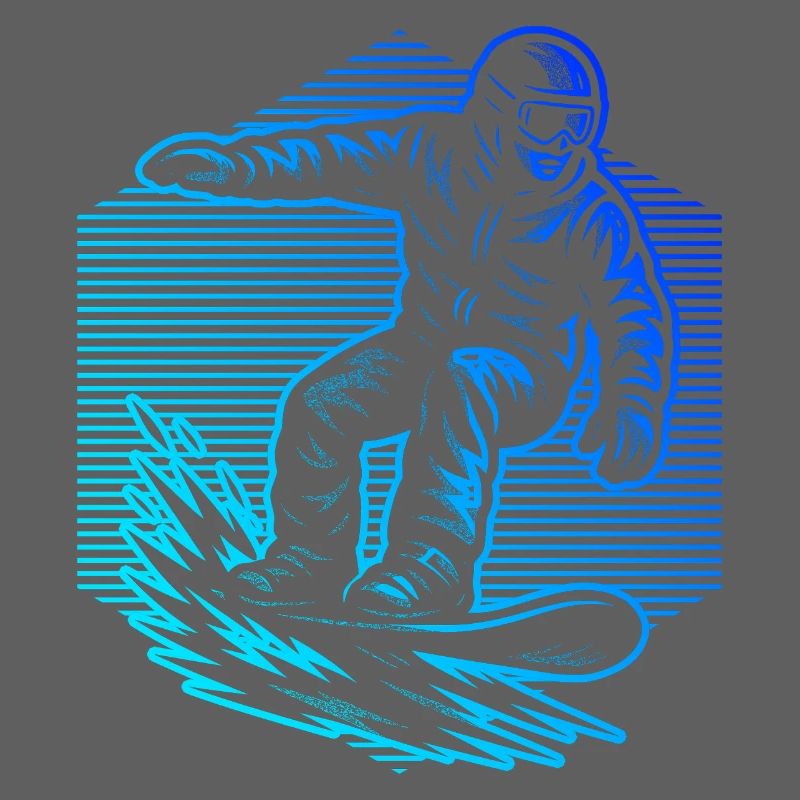 Conception vintage de snowboard pour snowboard