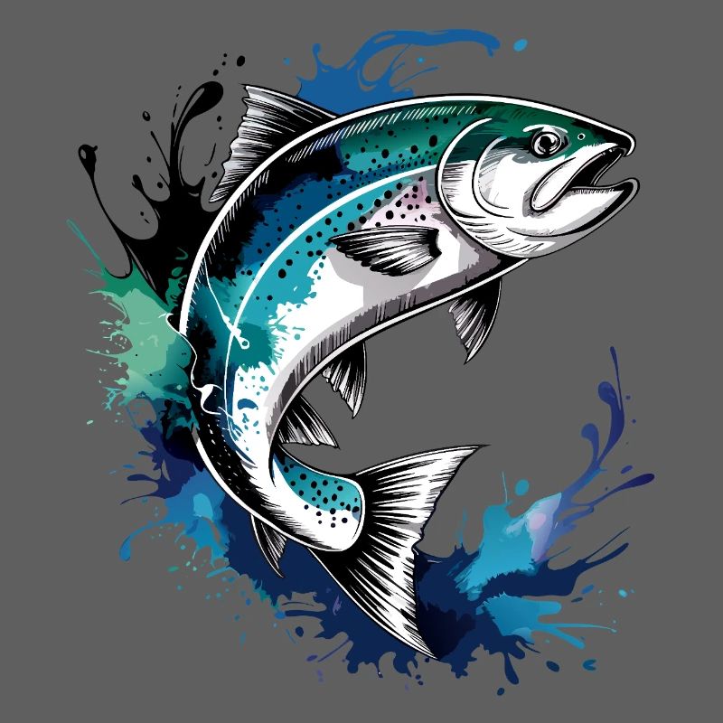 Lachs Sprung