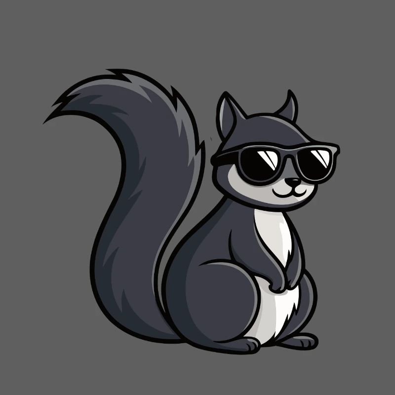 Coole Eichhörnchen-Dunkle Brille