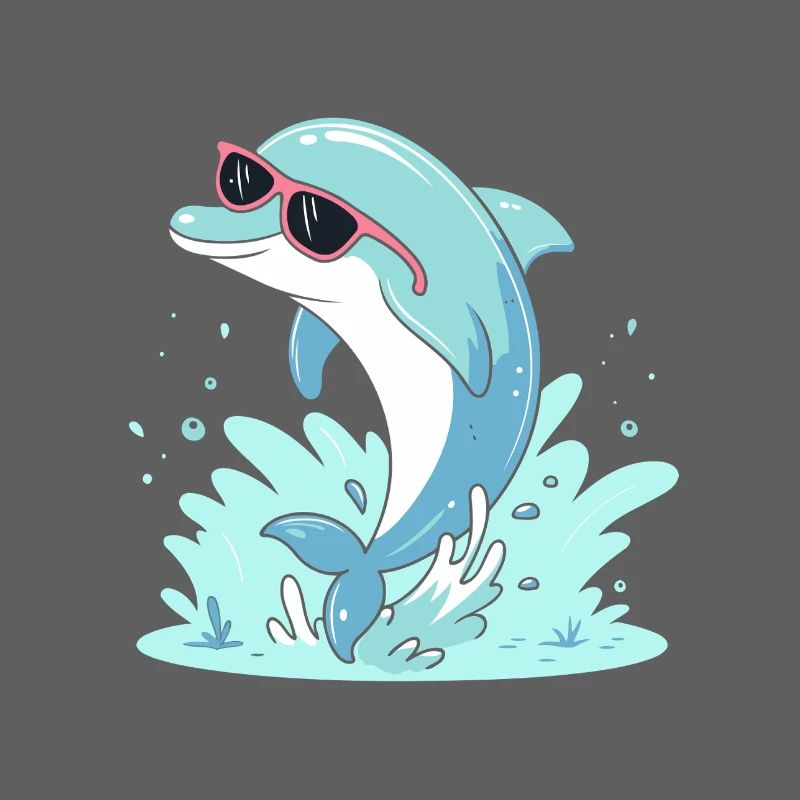 Delfin-Sommer-Pinkbrille