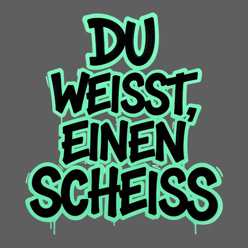 Du weißt, einen Scheiß Graffiti