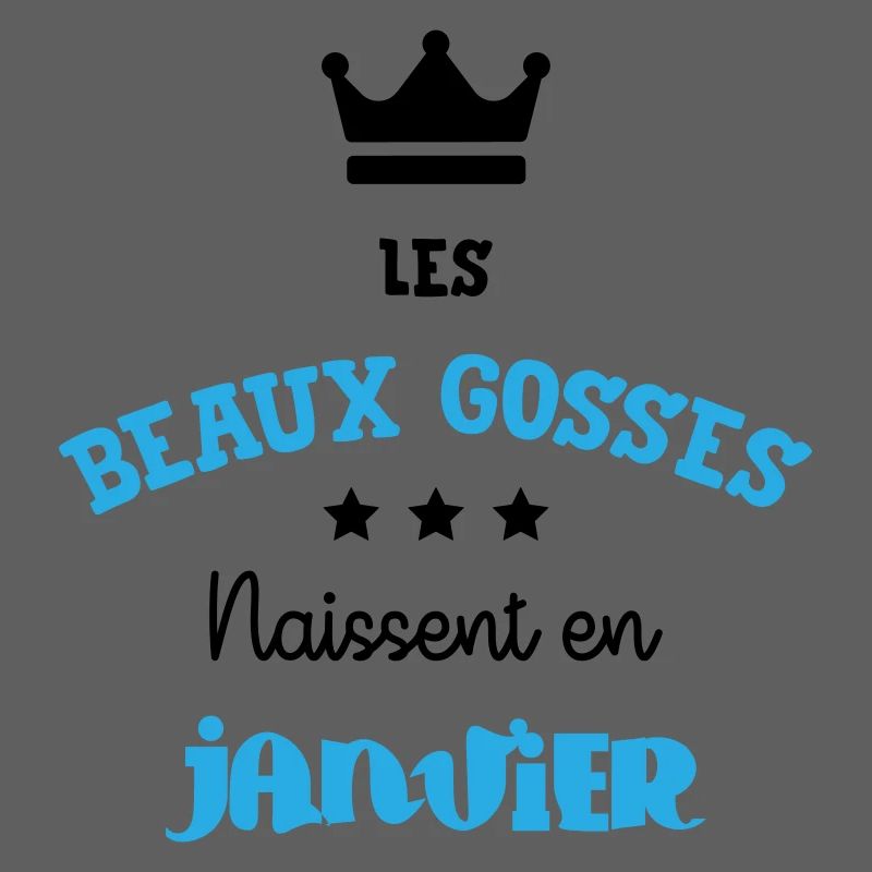 Cadeau naissance bébé garçon Janvier Beaux Gosses