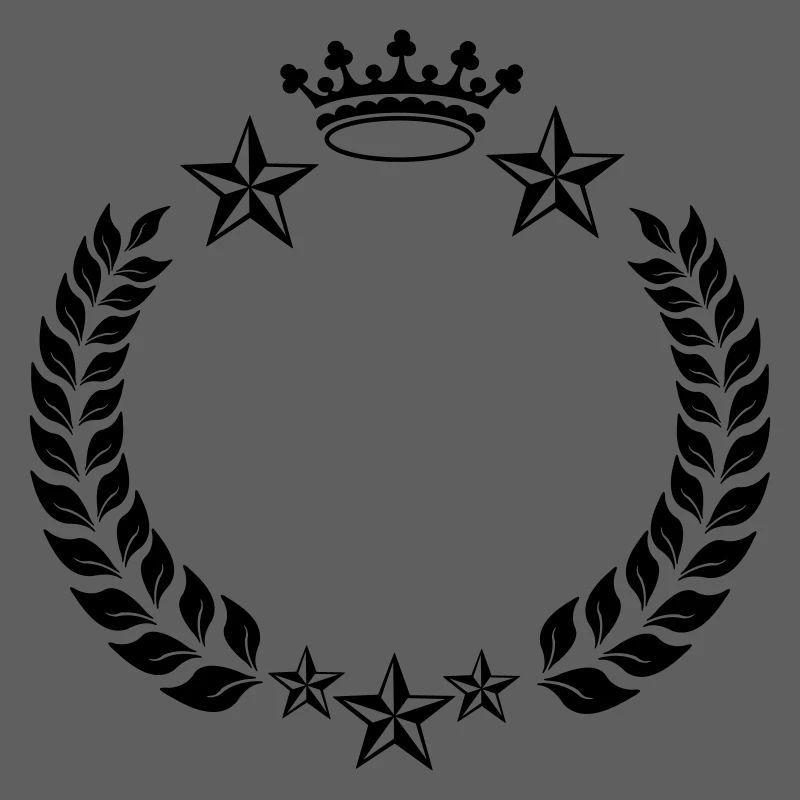 Laurel wreath star crown