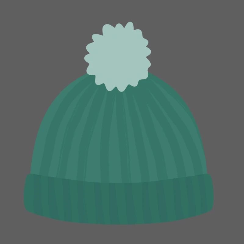 Strickmütze mit Pom Pom