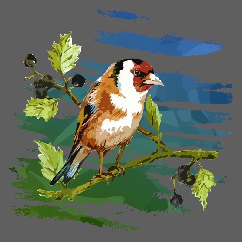 Bunter Vogel